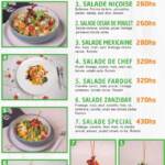 Menu Farouk chicken Casablanca August 2023 480309-669300